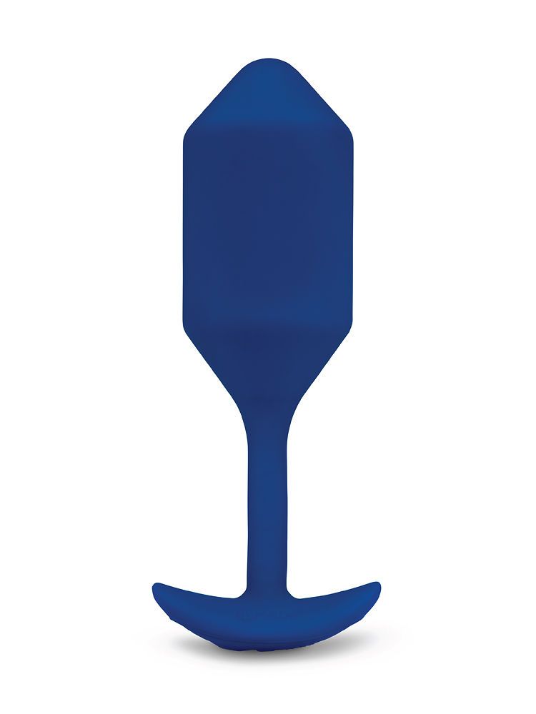 B-Vibe Vibrating Snug Plug XL: Vibro-Analplug, navy