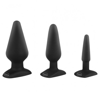 Malesation Classig Plug Set: Analplug-Set, schwarz Malesation Classig Plug Set: Analplug-Set, schwarz