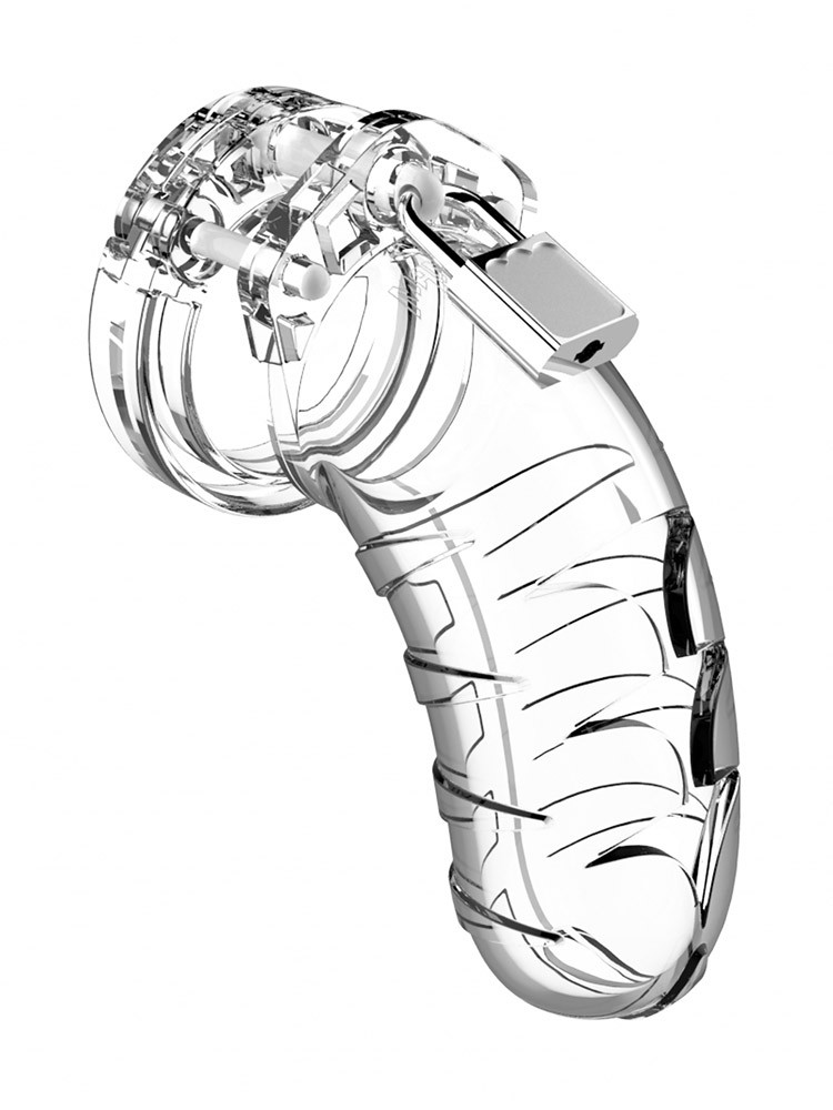 ManCage 04: Keuschheitskäfig 4,5", transparent