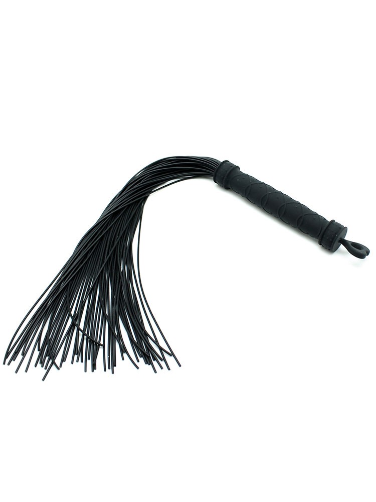 Silikon-Peitsche (46cm), schwarz