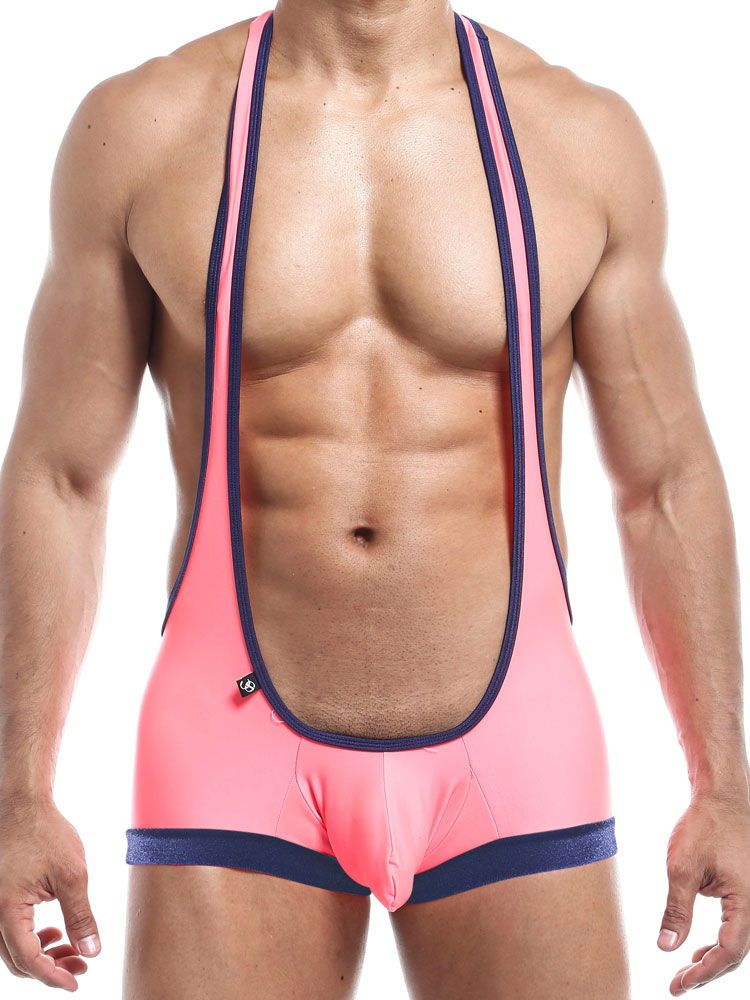 Joe Snyder Bulge10: Body, hot-pink/navy (M)