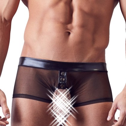 Ouvert-Pant mit Penisring, schwarz (M) Ouvert-Pant mit Penisring, schwarz (M)