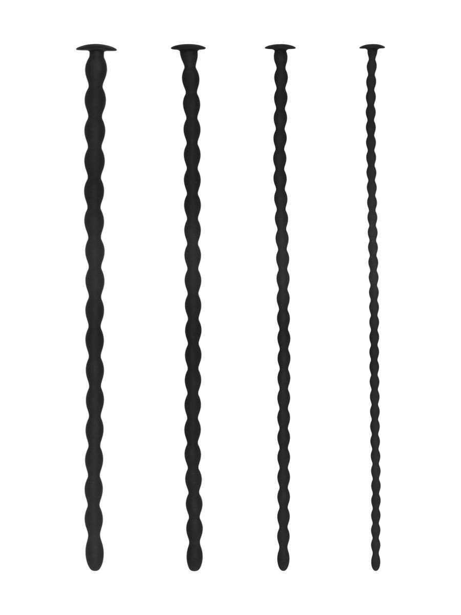 Ouch! Silicone Spiral Screw Advanced: Dilator-Set 4-teilig, schwarz