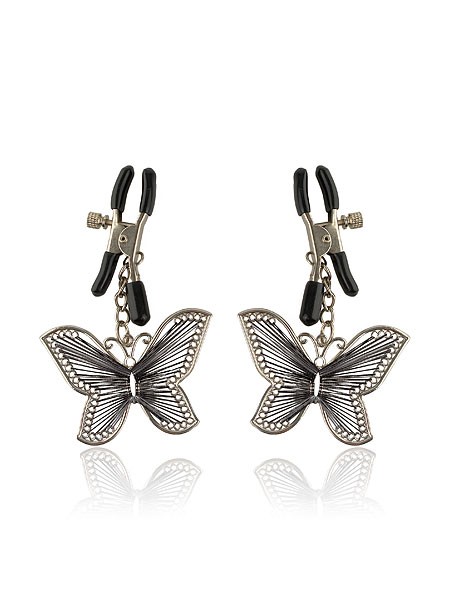 Fetish Fantasy Butterfly Nipple Clamps: Nippelklemmen, silber