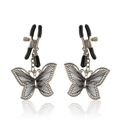 Fetish Fantasy Butterfly Nipple Clamps: Nippelklemmen, silber Fetish Fantasy Butterfly Nipple Clamps: Nippelklemmen, silber