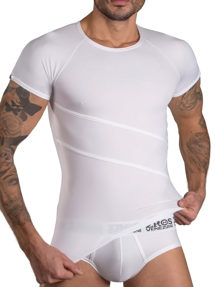 Eros Veneziani Angelo: T-Shirt, weiß (L/XL)