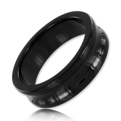 Black Label Black Belowed C-Ring: Edelstahl-Penisring, schwarz (40mm) Black Label Black Belowed C-Ring: Edelstahl-Penisring, schwarz (40mm)