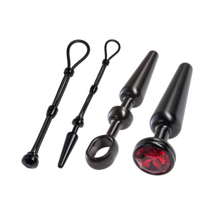 Malesation Alu Cock-Grip Set mittel, schwarz/rot Malesation Alu Cock-Grip Set mittel, schwarz/rot