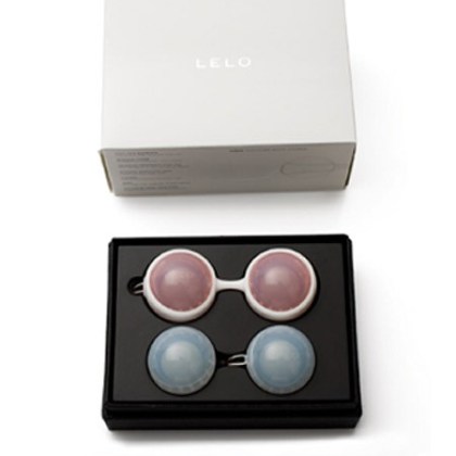 Lelo Luna Beads: Liebeskugel-Set, hellblau/rosa Lelo Luna Beads: Liebeskugel-Set, hellblau/rosa