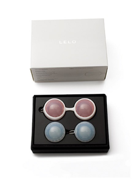 Lelo Luna Beads: Liebeskugel-Set, hellblau/rosa