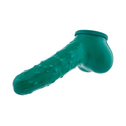 Toylie Gurke: Latex-Penis-Hodenhülle (15cm), grün Toylie Gurke: Latex-Penis-Hodenhülle (15cm), grün