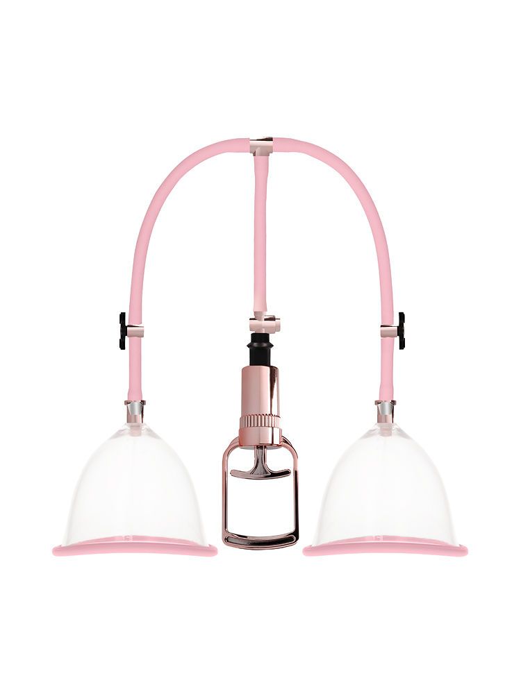 Pumped Breast Pump Set M: Brustpumpe, rosa/roségold