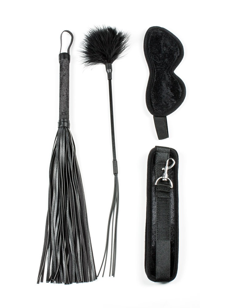 Bad Kitty: Samt-Fesselset, schwarz