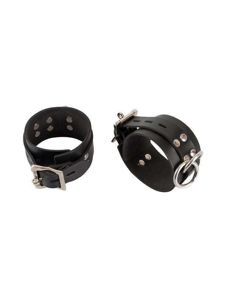 Latex-Handfesseln Heavy, schwarz