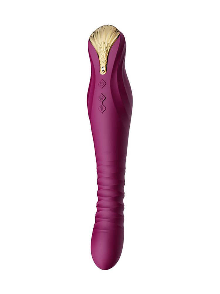 Zalo King Vibrating Thruster: Stoßender Vibrator, lila