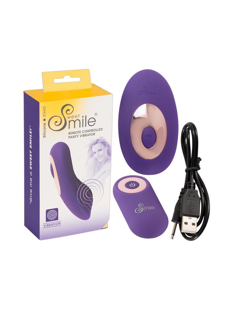 Sweet Smile Pantyvibrator: Auflegevibrator, lila