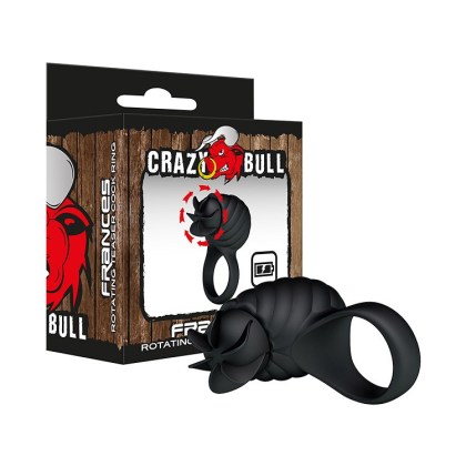 Crazy Bull Frances: Vibro Penisring, schwarz Crazy Bull Frances: Vibro Penisring, schwarz