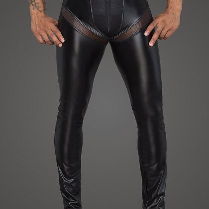 Noir Handmade: Wetlook-Netz-Hose H059, schwarz (M) Noir Handmade: Wetlook-Netz-Hose H059, schwarz (M)