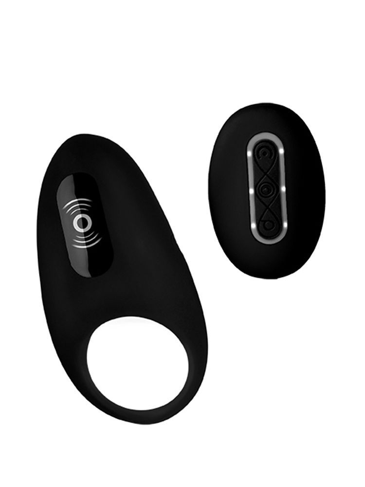 Under Control Vibrating Cockring: Vibro-Penisring, schwarz