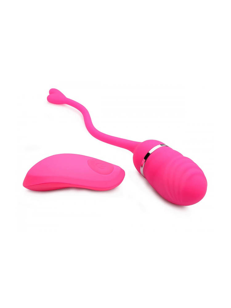 Frisky Luv-Pop: Vibroei mit Fernbedienung, pink