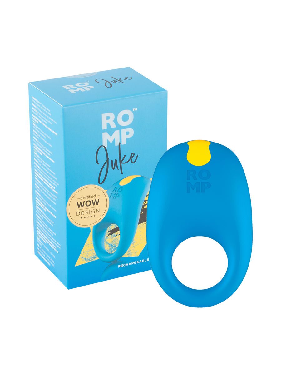 ROMP Juke: Vibro-Penisring, blau/gelb