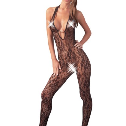 Ouvert-Catsuit: Perle, schwarz (S/M) Ouvert-Catsuit: Perle, schwarz (S/M)