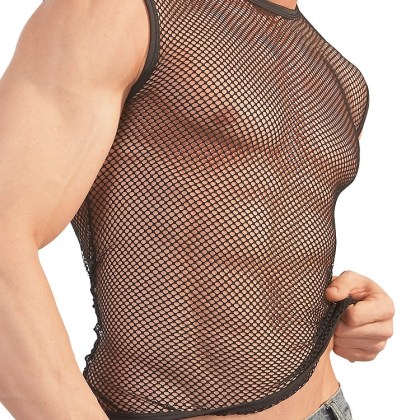 Grobnetz-Tanktop, schwarz (M/L) Grobnetz-Tanktop, schwarz (M/L)