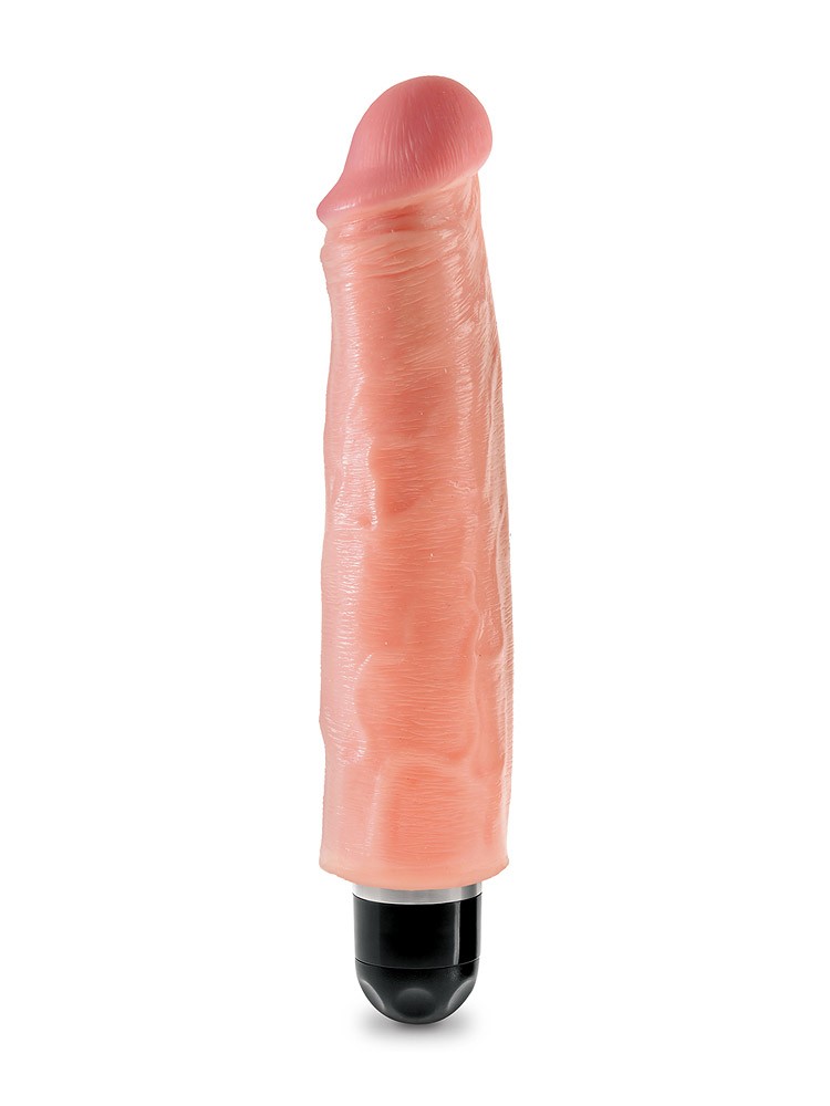 King Cock 7%27%27 Vibrating Stiffy: Vibrator, haut