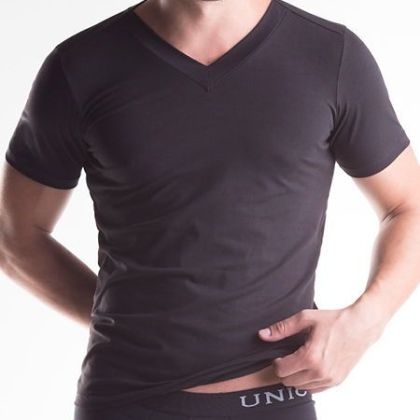 Unico Clasicos: V-Neck-Shirt, schwarz (S) Unico Clasicos: V-Neck-Shirt, schwarz (S)