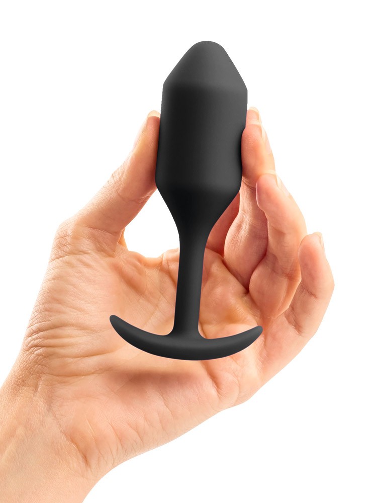 B-Vibe Snug Plug 2: Analplug, schwarz