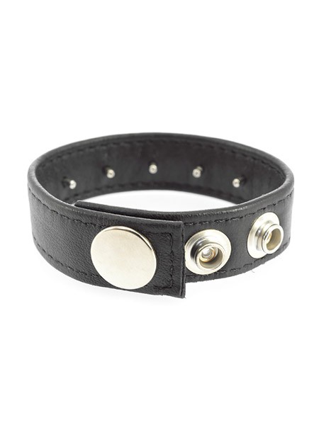 Leder-Penisriemen mit Innendornen, schwarz