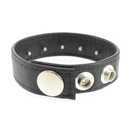 Leder-Penisriemen mit Innendornen, schwarz Leder-Penisriemen mit Innendornen, schwarz