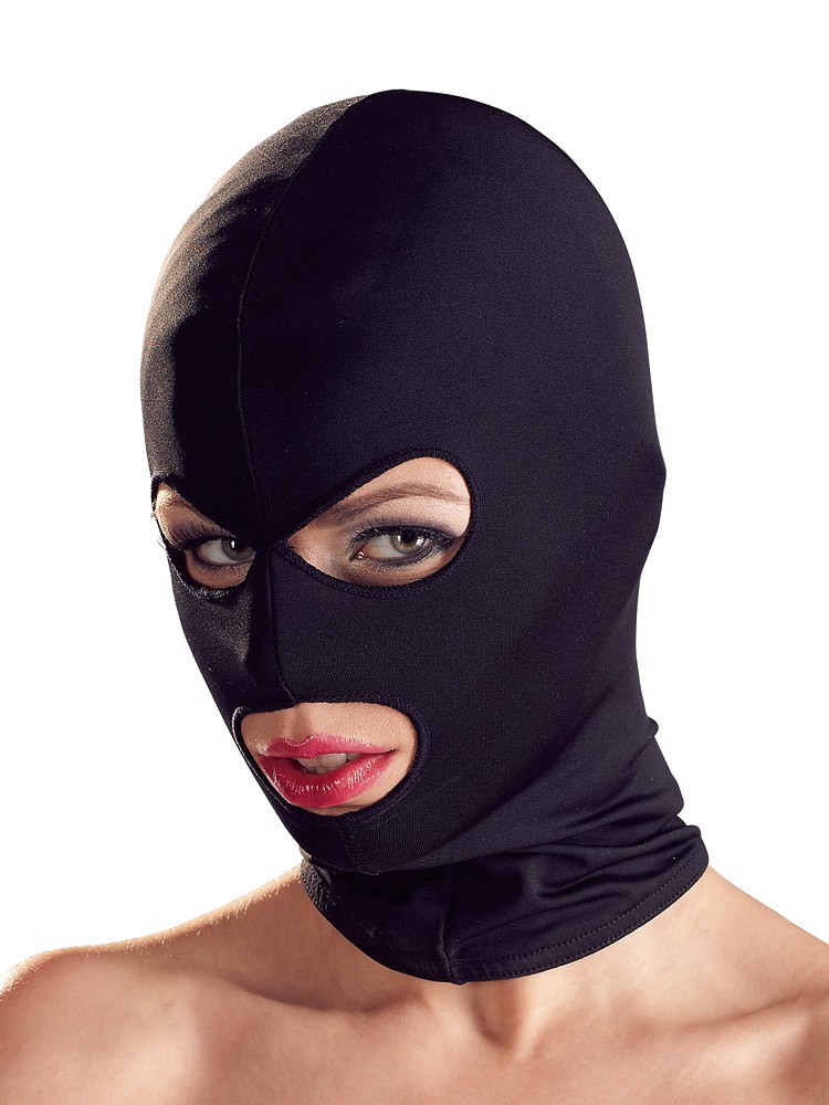 Bad Kitty Kopfmaske mit Augen-/Mundöffnung, schwarz