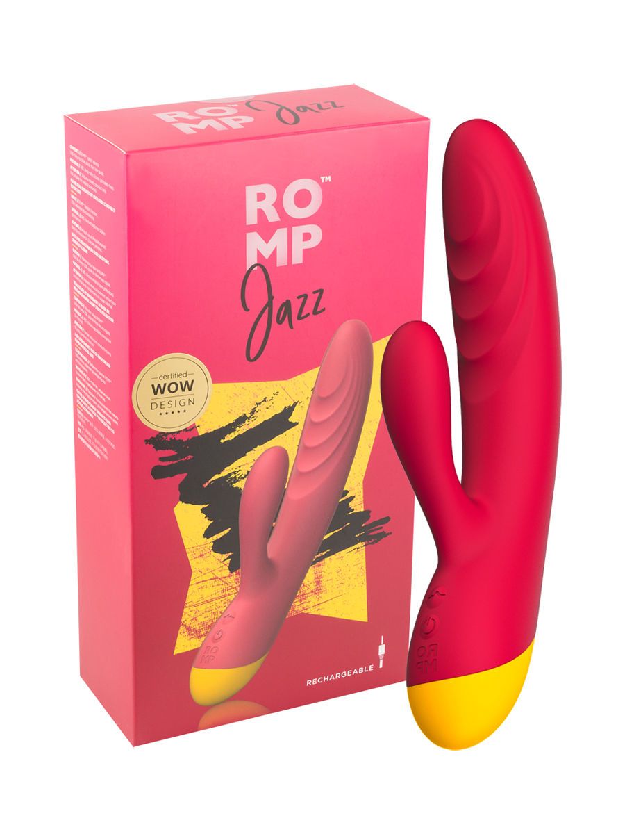 ROMP Jazz: Bunnyvibrator, rot/gelb
