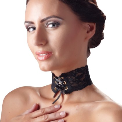 Spitzenhalsband, schwarz Spitzenhalsband, schwarz