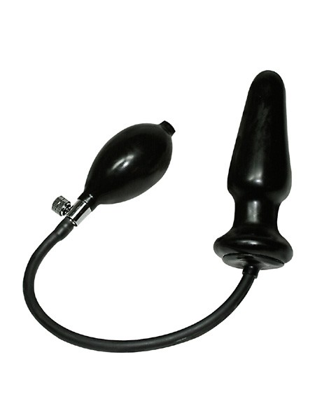 Anal Expert: Latex-Analzapfen, schwarz