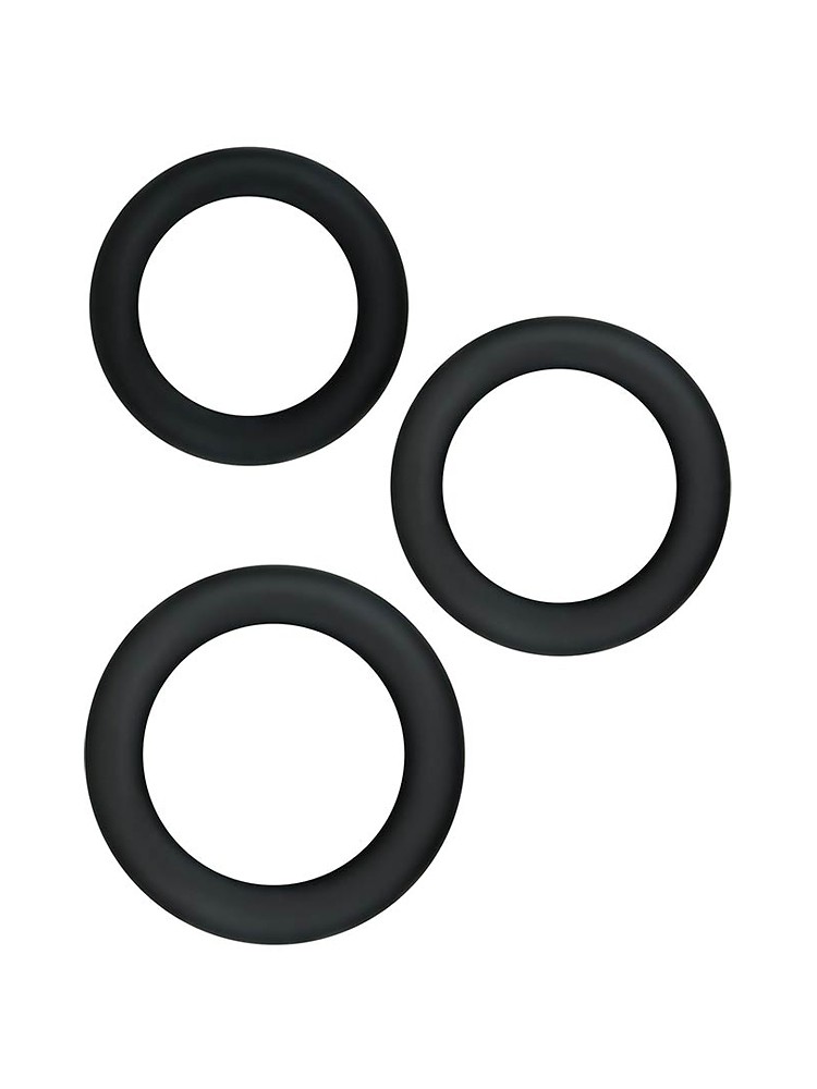 Renegade Diversity: Penisringe-Set, schwarz