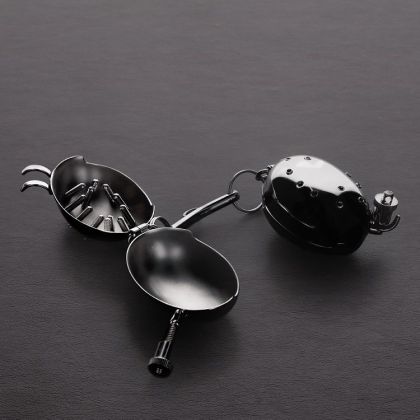 Triune Evil Ball Crusher and Presser: Edelstahl-Hodenzwinge Triune Evil Ball Crusher and Presser: Edelstahl-Hodenzwinge