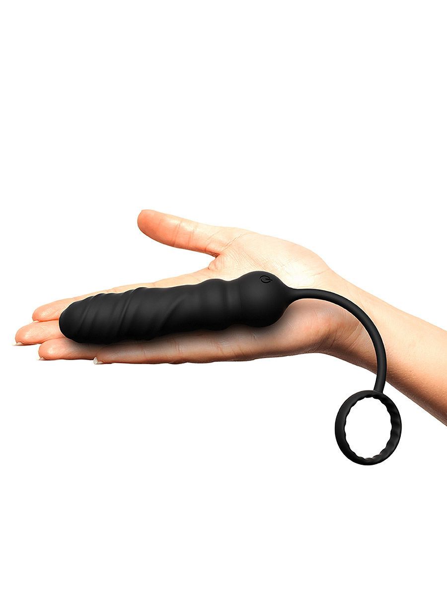 Dorcel Deep Seeker: Vibro-Analplug mit Cockring, schwarz