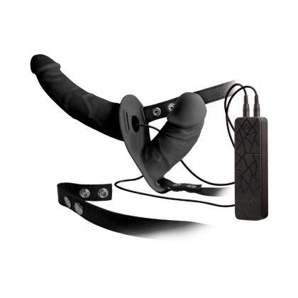 Double Thruster: Vibro-Strap-On, schwarz Double Thruster: Vibro-Strap-On, schwarz
