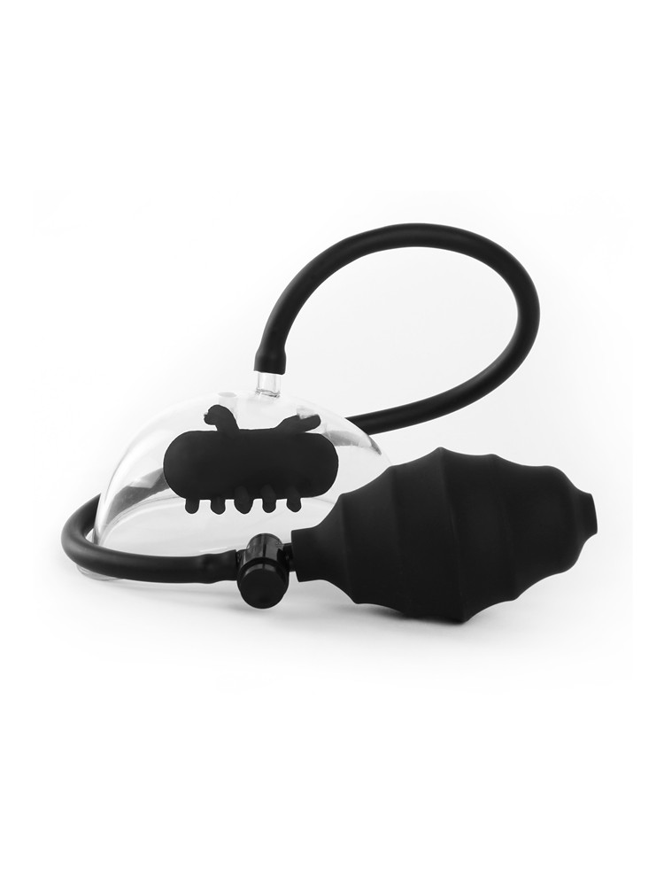 Ouch! Vibrating Pussy Pump: Vibro-Vulvasauger, schwarz