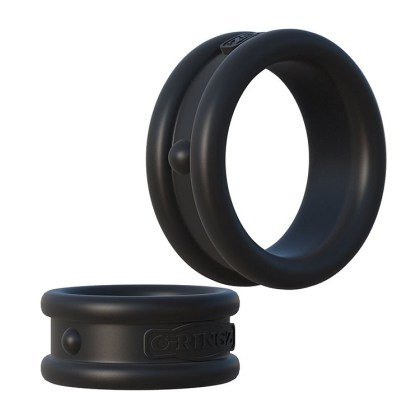 C-Ringz Max-Width Rings: Penisringe-Set, schwarz C-Ringz Max-Width Rings: Penisringe-Set, schwarz