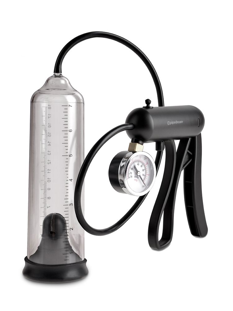 Pump Worx Pro-Gauge Power Pump: Penispumpe, transparent