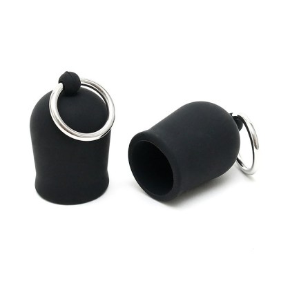 Silikon-Nippelsauger mit Ring, schwarz Silikon-Nippelsauger mit Ring, schwarz