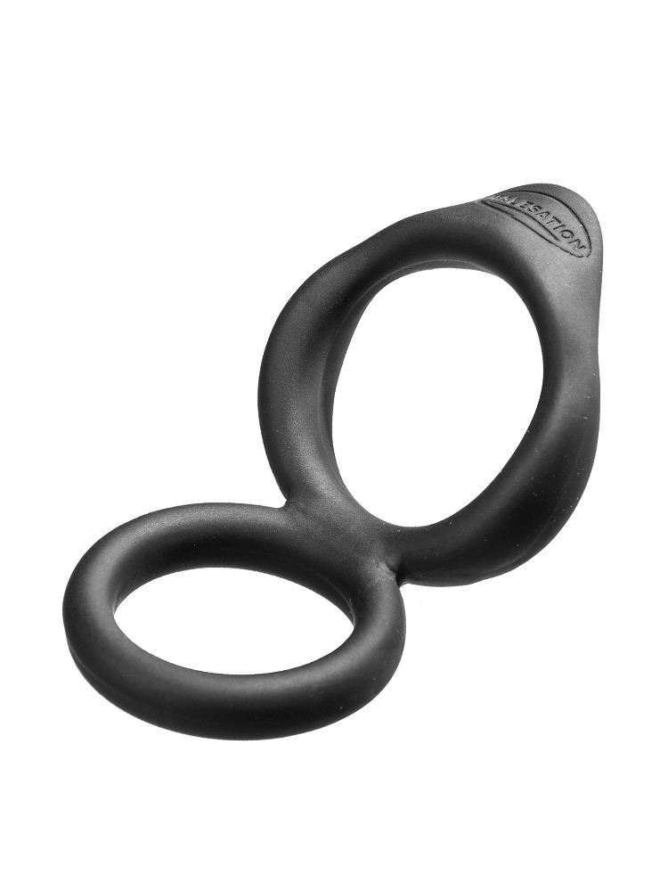 Malesation Force: Penis-/Hodenring, schwarz