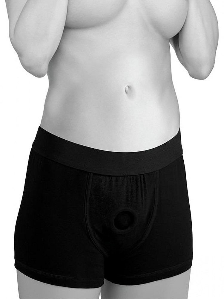 Strap U Mod: Strap-On Pant mit O-Ring, schwarz (M/L)