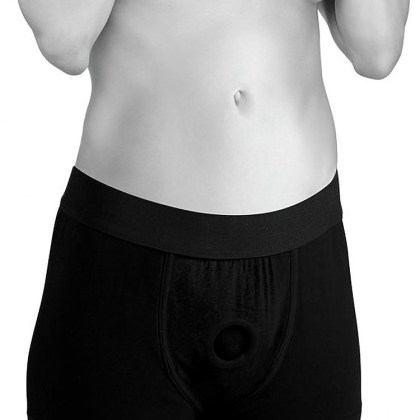 Strap U Mod: Strap-On Pant mit O-Ring, schwarz (M/L) Strap U Mod: Strap-On Pant mit O-Ring, schwarz (M/L)
