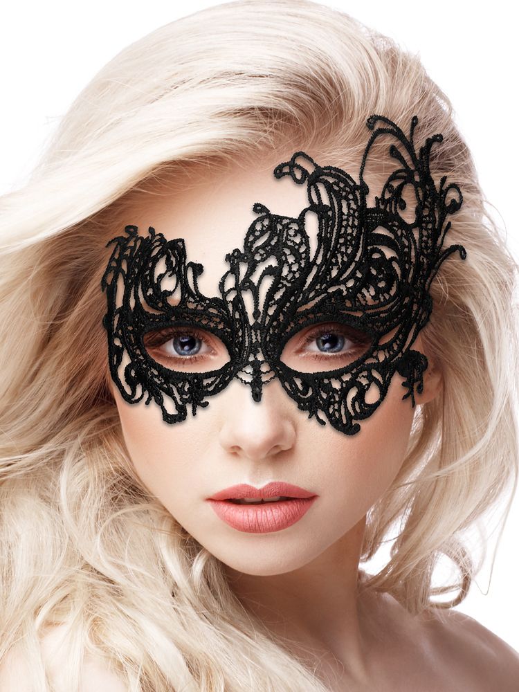 Ouch! Maske: Royal Black Lace, schwarz