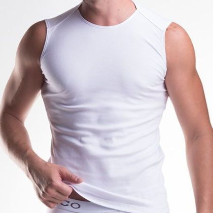 Unico Clasicos: Tanktop, weiß (XL) Unico Clasicos: Tanktop, weiß (XL)