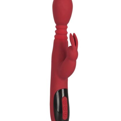 Rechargeable Massager for Her: Bunny-Vibrator, rot/schwarz Rechargeable Massager for Her: Bunny-Vibrator, rot/schwarz